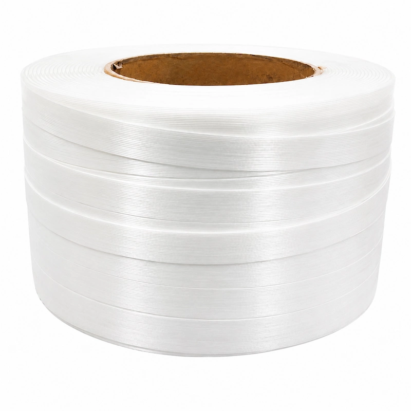 25mm High strength polyester composite strapping roll for industrial cargo securing
