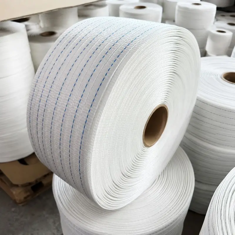19mm high strength polyester woven strapping roll for industrial cargo securing