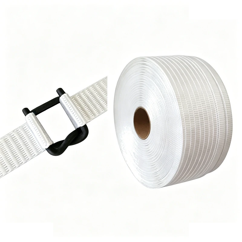 19mm Polyester Woven Strapping Roll with Heavy Duty Phosphated Wire Buckle