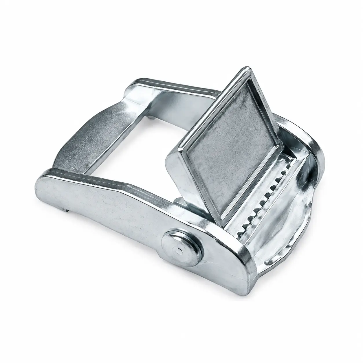 25mm metal cam buckle with serrated clamp for secure webbing strap fastening
