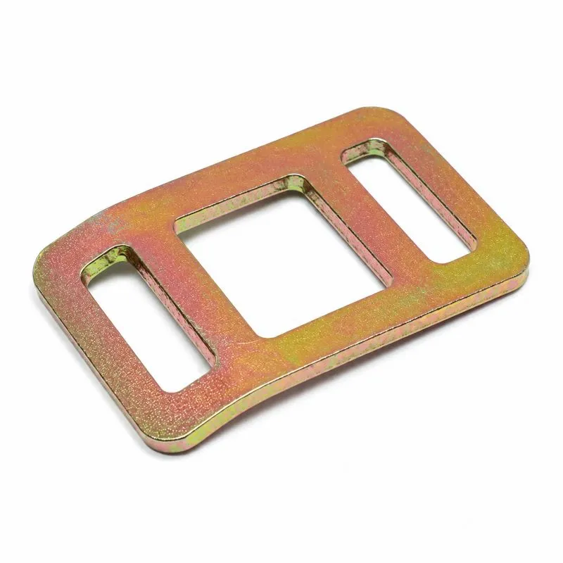 30mm flat stamped lashing buckle made from steel for polyester woven lashing systems and cargo securing applications