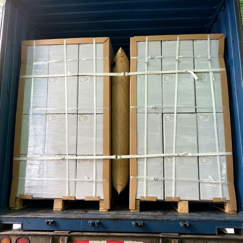 Container Cargo Securing System Using Polyester Strapping and Dunnage Air Bag