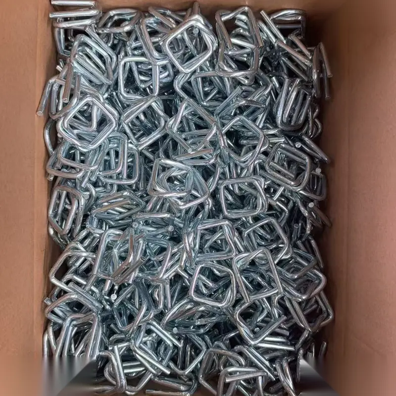 19 mm galvanized wire buckle for polyester cord strapping