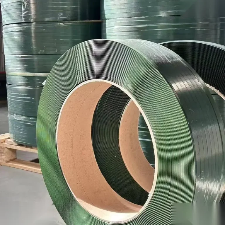PET strapping coils manufactured for heavy duty packaging applications