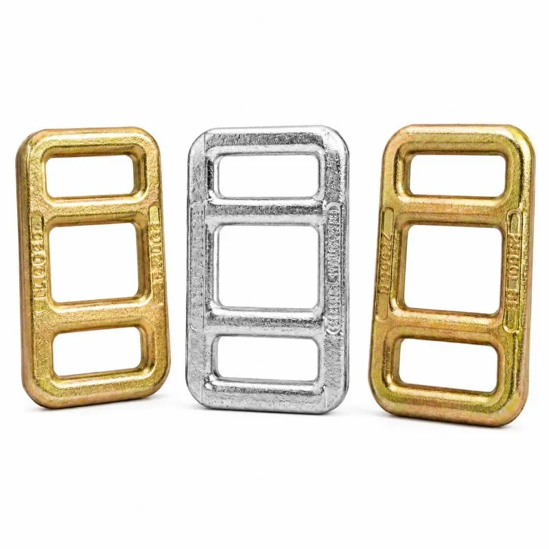 Heavy duty 40mm forged lashing buckle with zinc plated surface for cargo securing applications