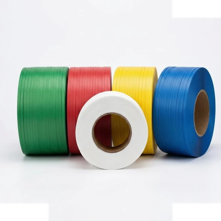 PP strapping rolls in multiple colors for industrial packaging