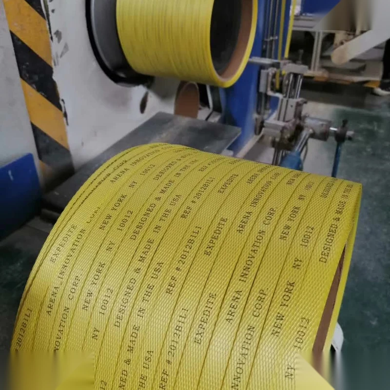 Custom Printed Yellow PP Strapping Band