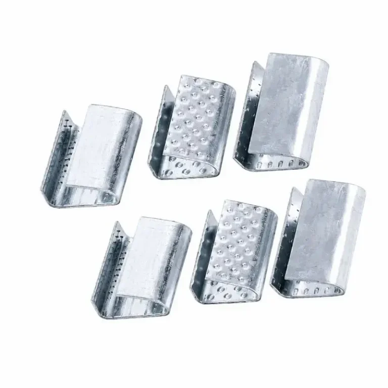 Open serrated steel seals designed for 1/2 to 5/8 inch PET strapping..
