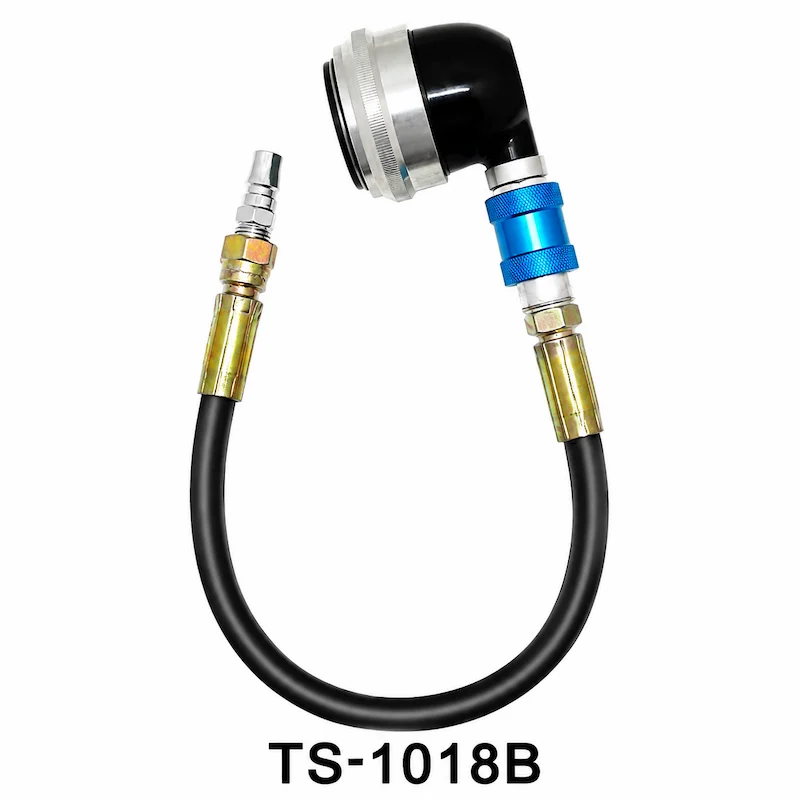 TS-1018B dunnage air bag inflation hose with quick connect fittings and elbow nozzle